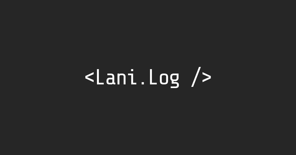 Lani log lani-log